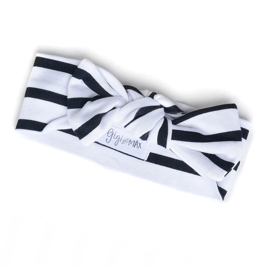 Black and White Stripe Headband  - Doodlebug's Children's Boutique
