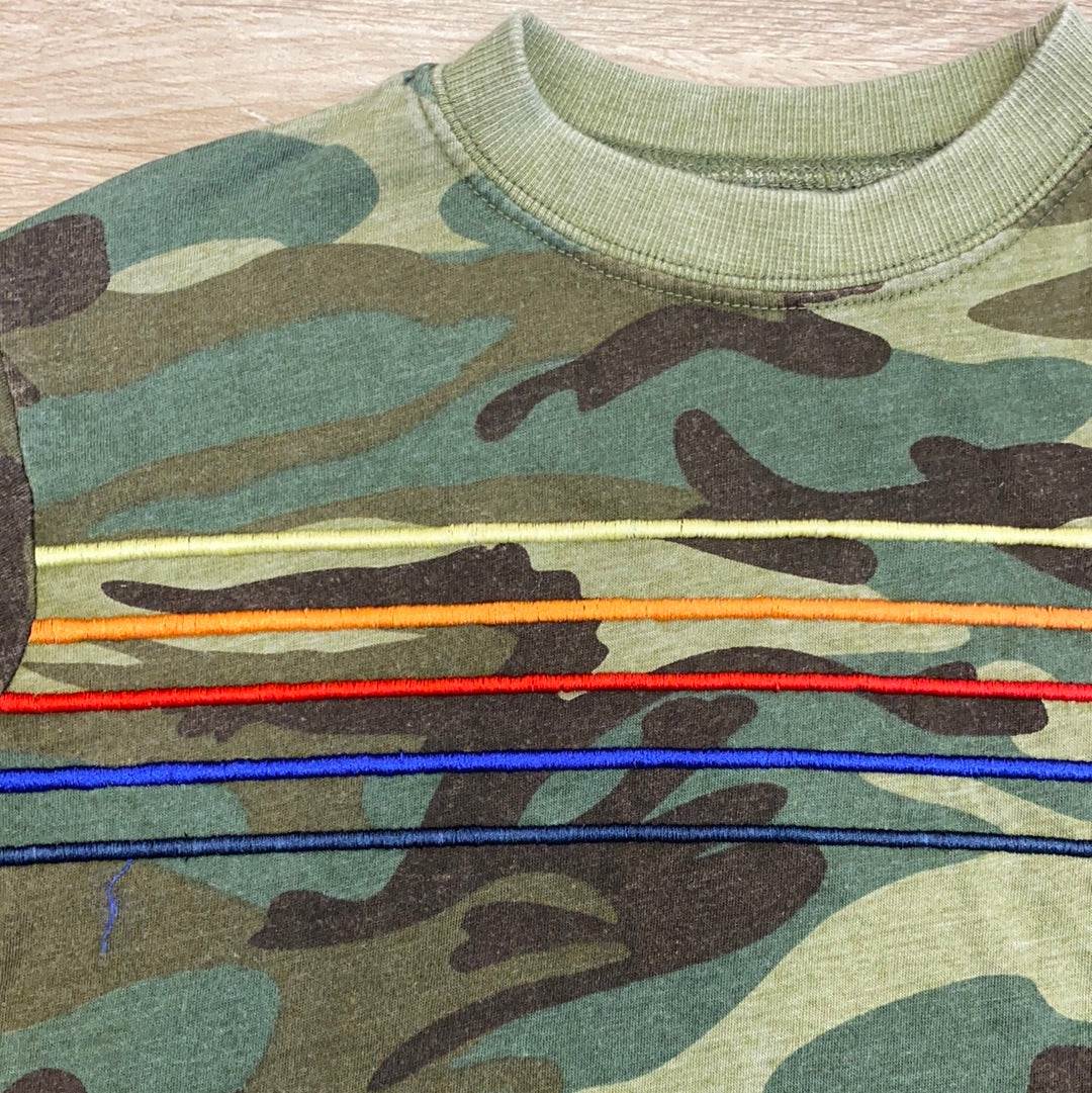 Camo Striped Tee  - Doodlebug's Children's Boutique