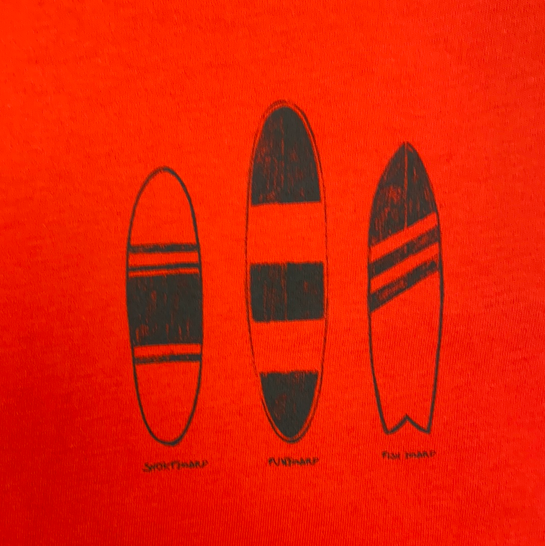 Red Surf Board Tee  - Doodlebug's Children's Boutique