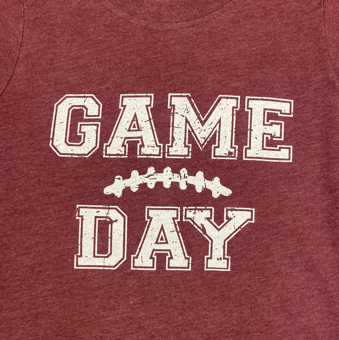 Maroon Football Game Day Tee  - Doodlebug's Children's Boutique