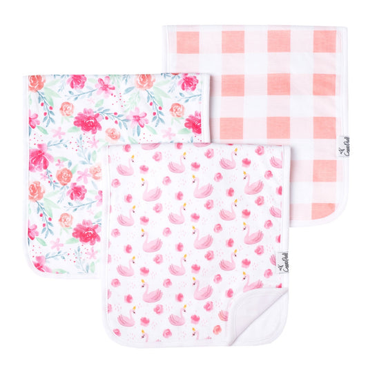 June 3 Pack Burp Cloths  - Doodlebug's Children's Boutique