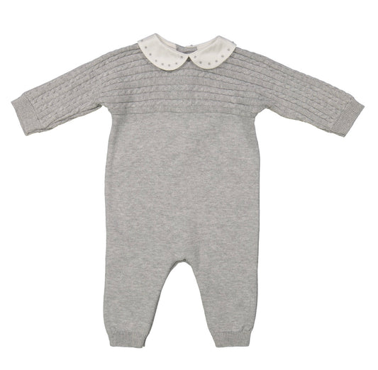 Grey Cable Knit Longall  - Doodlebug's Children's Boutique