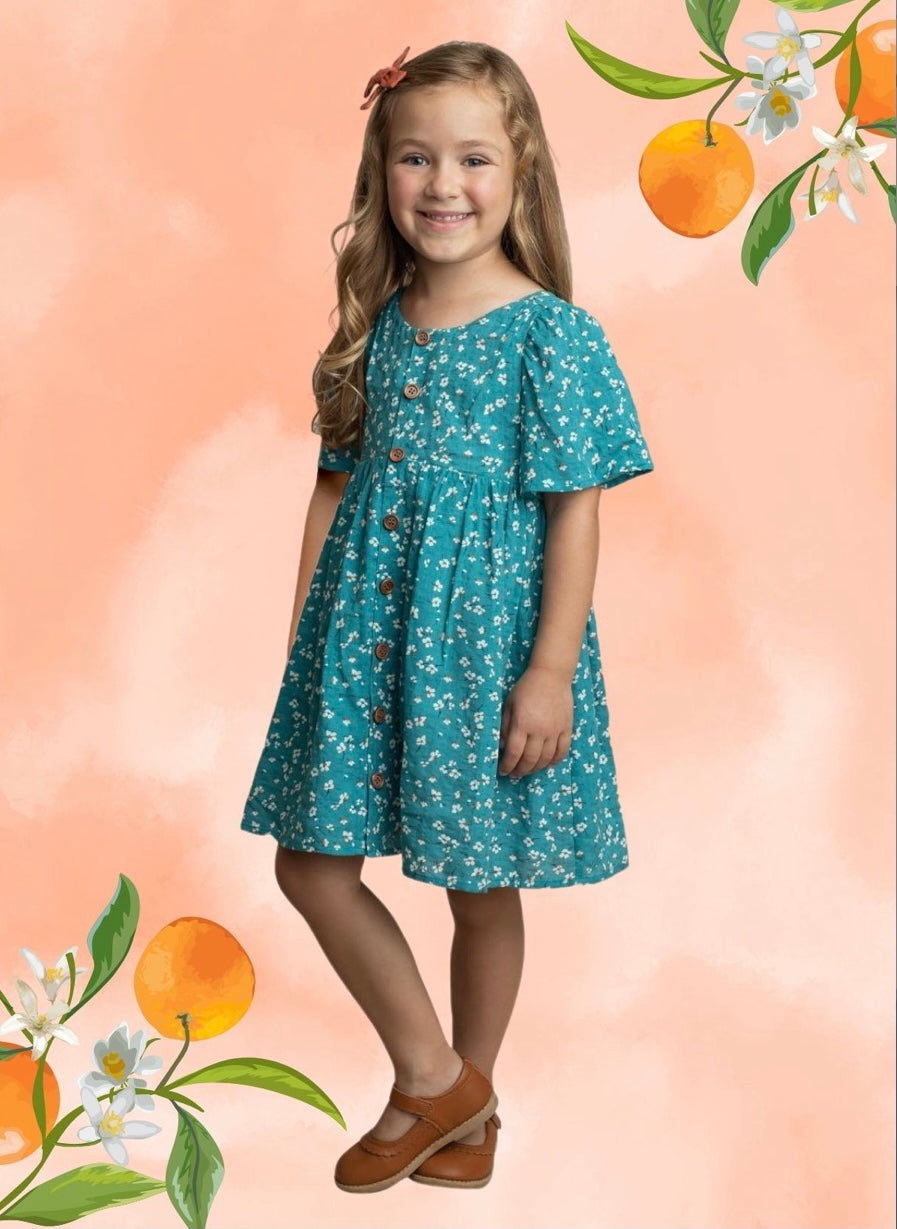 Summer Blooms Dress  - Doodlebug's Children's Boutique