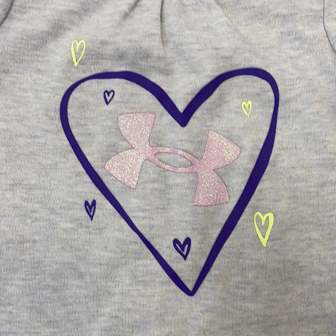 Gray and Purple Heart Set  - Doodlebug's Children's Boutique