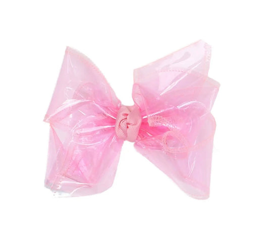 Huge Waterproof Bow in  Pink  - Doodlebug's Children's Boutique