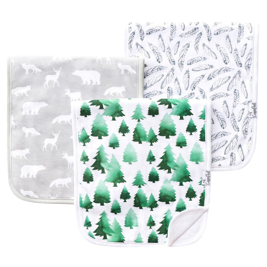 Woodland 3 Pack Burp Cloths  - Doodlebug's Children's Boutique