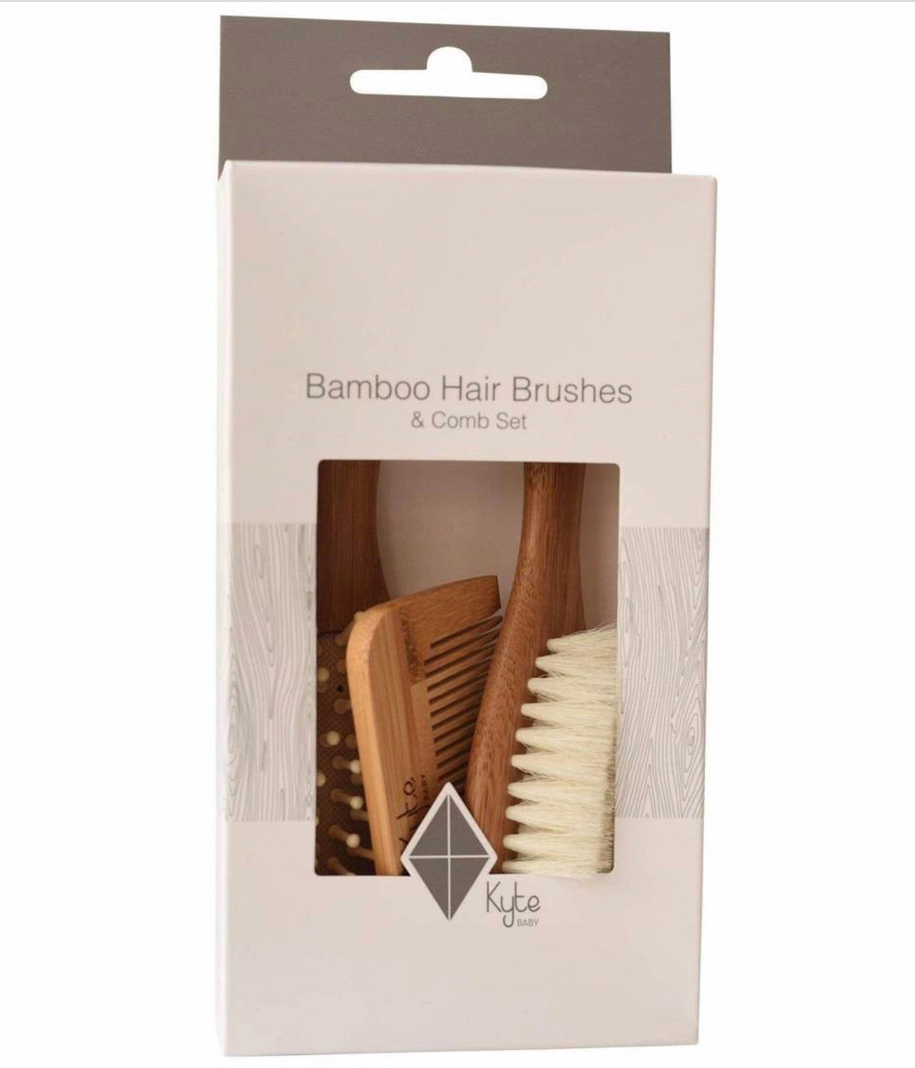 Bamboo Hair Brushes and Comb Set  - Doodlebug's Children's Boutique