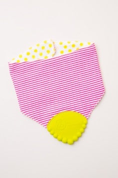 Drool Bib with Silicone Teether  - Doodlebug's Children's Boutique
