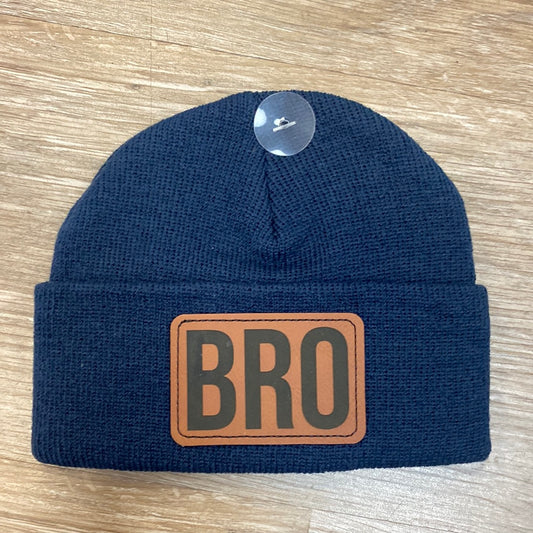 Bro Navy Classic Ribbed Beanie  - Doodlebug's Children's Boutique