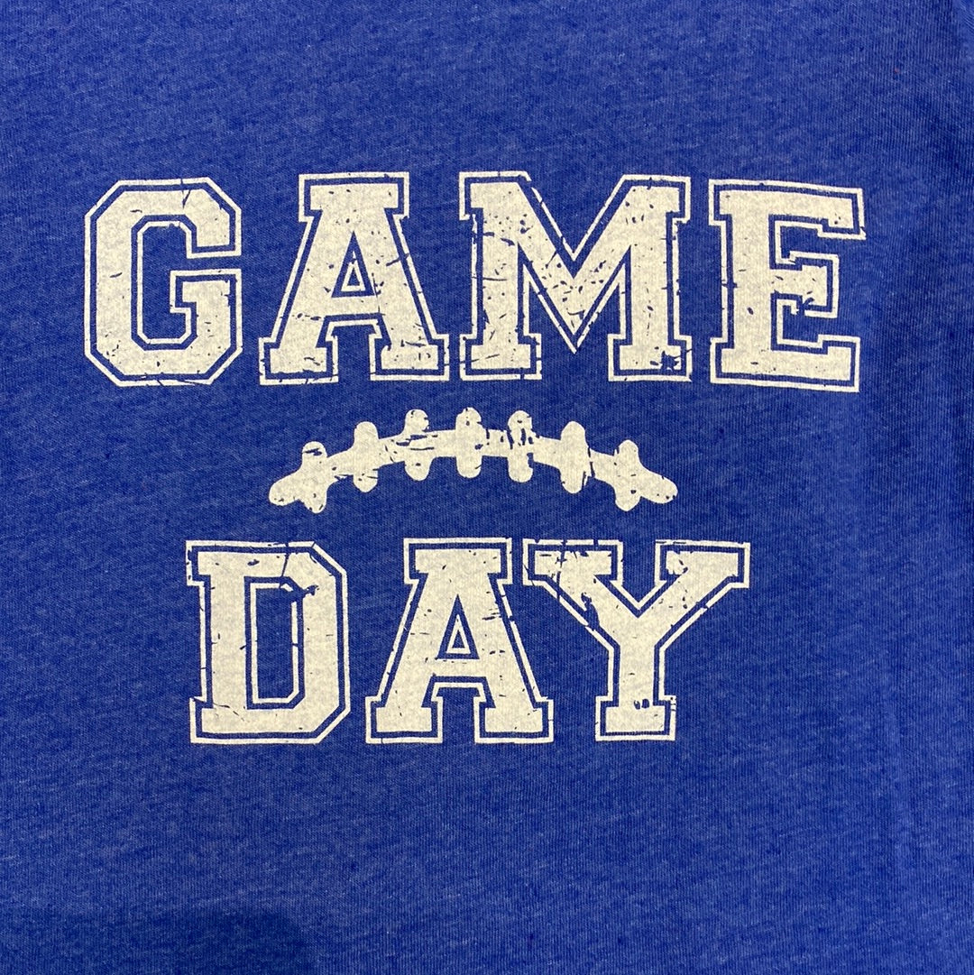 Royal Blue Football Game Day Tee  - Doodlebug's Children's Boutique