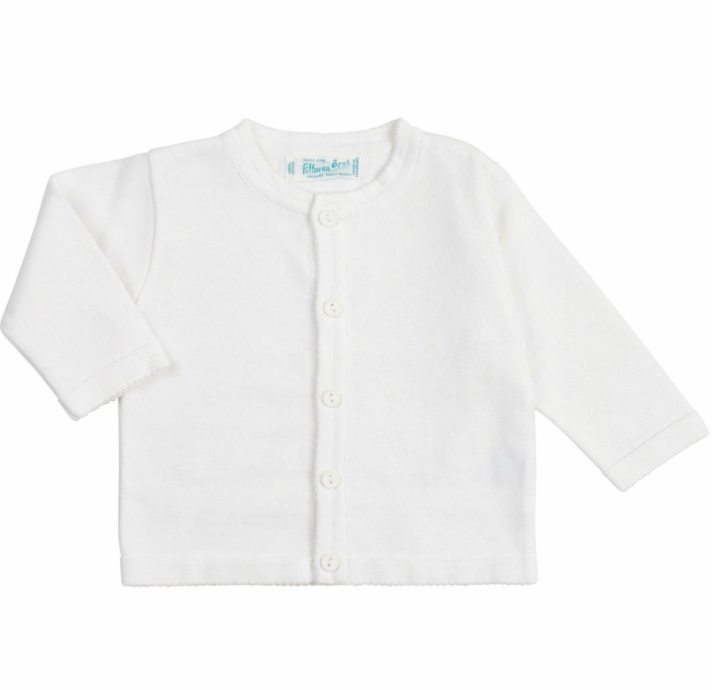 Classic Knit Cardigan in White  - Doodlebug's Children's Boutique