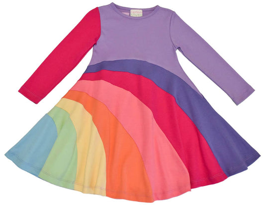 Splash of Rainbow Dress  - Doodlebug's Children's Boutique