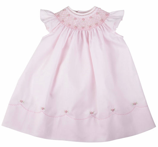 Pearl Flower Fly Sleeve Bishop Dress 24 months - Doodlebug's Children's Boutique