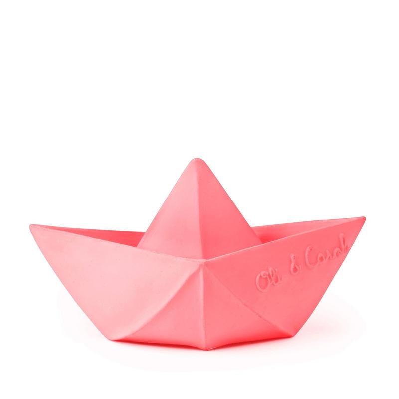 Pink Origami Bath Boat  - Doodlebug's Children's Boutique
