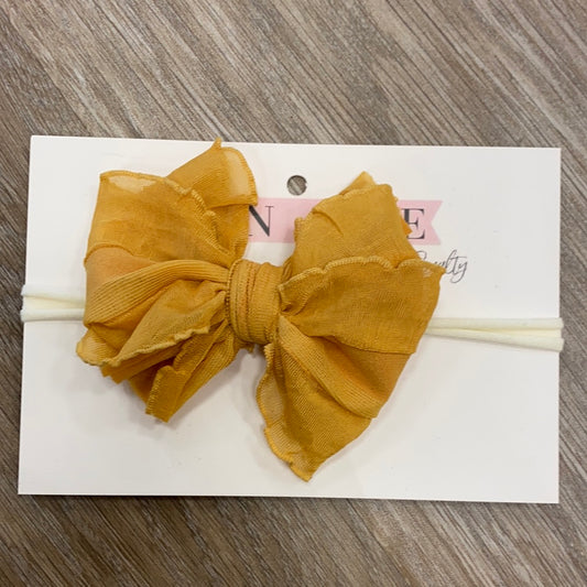 Mustard Mini Headband  - Doodlebug's Children's Boutique