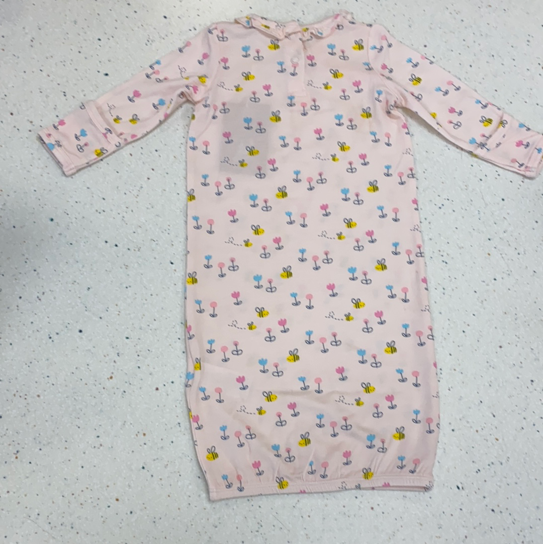 Kimono Gown in Pink Little Bees  - Doodlebug's Children's Boutique