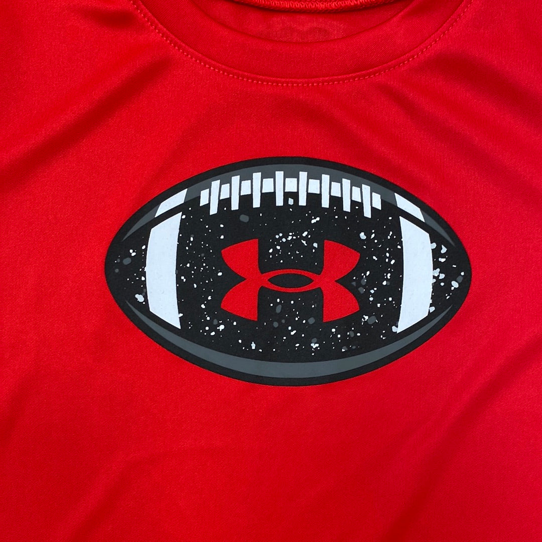Red Football Long Sleeve Tee  - Doodlebug's Children's Boutique