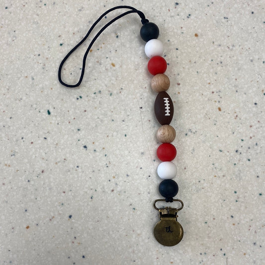 Grande Football Clip in Scarlet Red  - Doodlebug's Children's Boutique