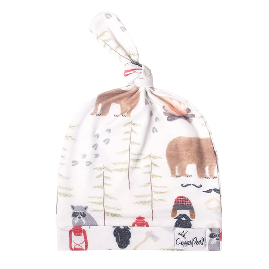 Lumberjack Top Knot Hat  - Doodlebug's Children's Boutique