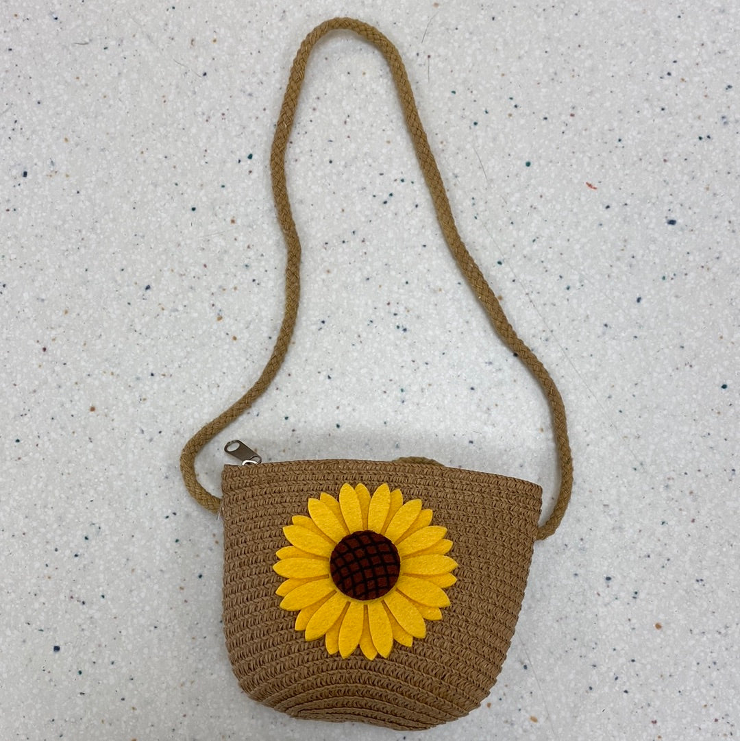Sunflower Woven Mini Purse  - Doodlebug's Children's Boutique