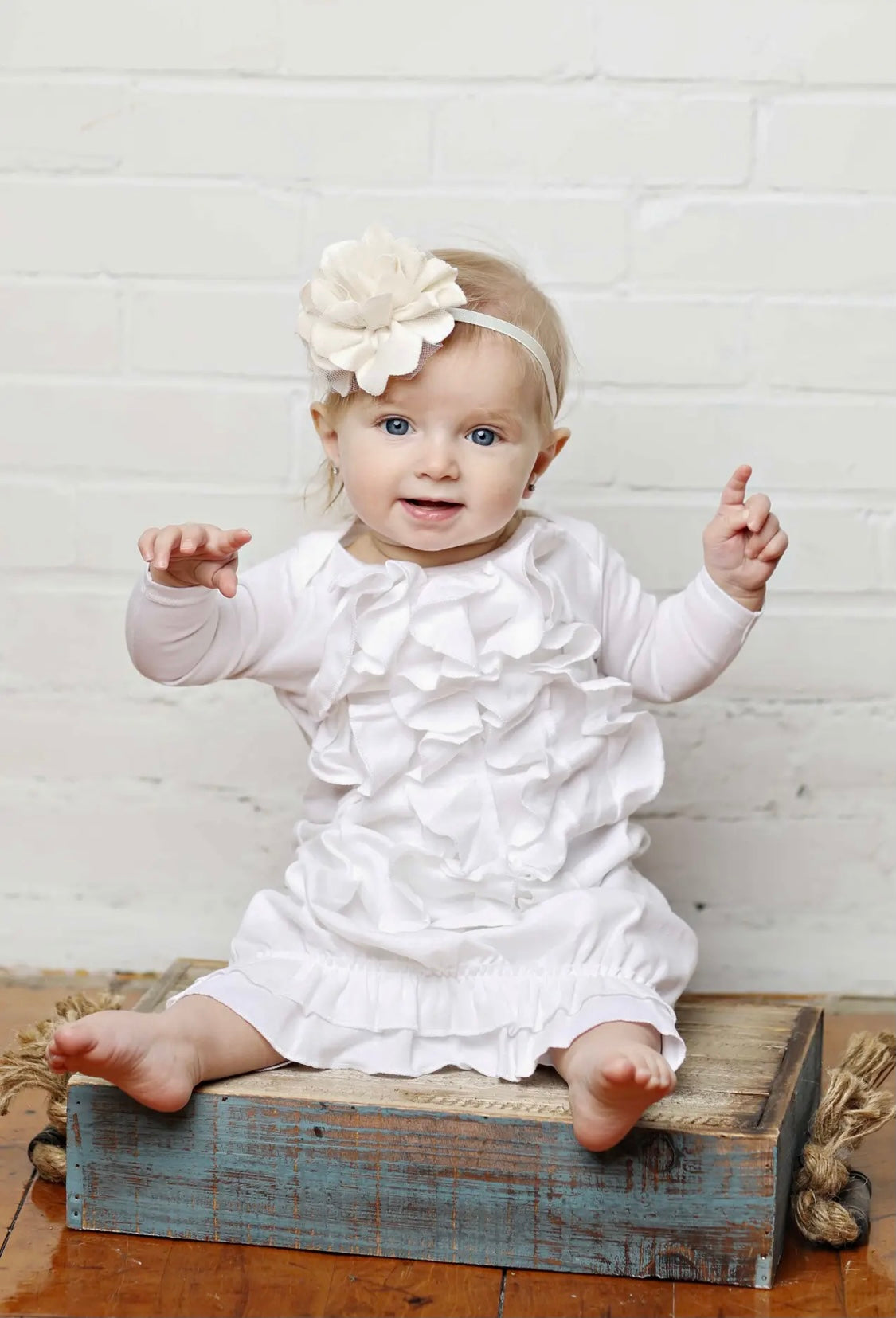 Angel Gown in White  - Doodlebug's Children's Boutique