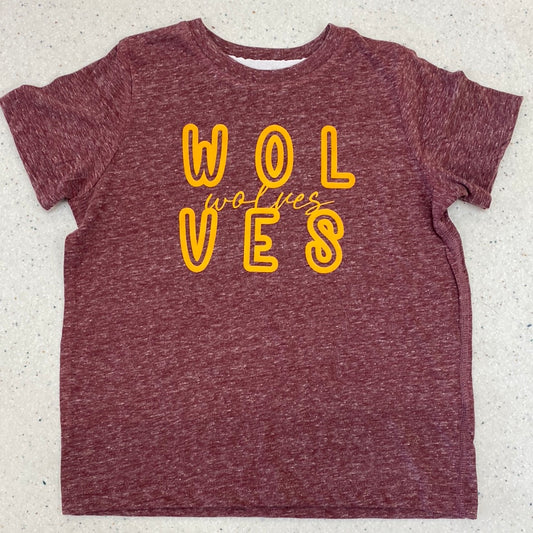 Spaced Out Wolves Tee  - Doodlebug's Children's Boutique