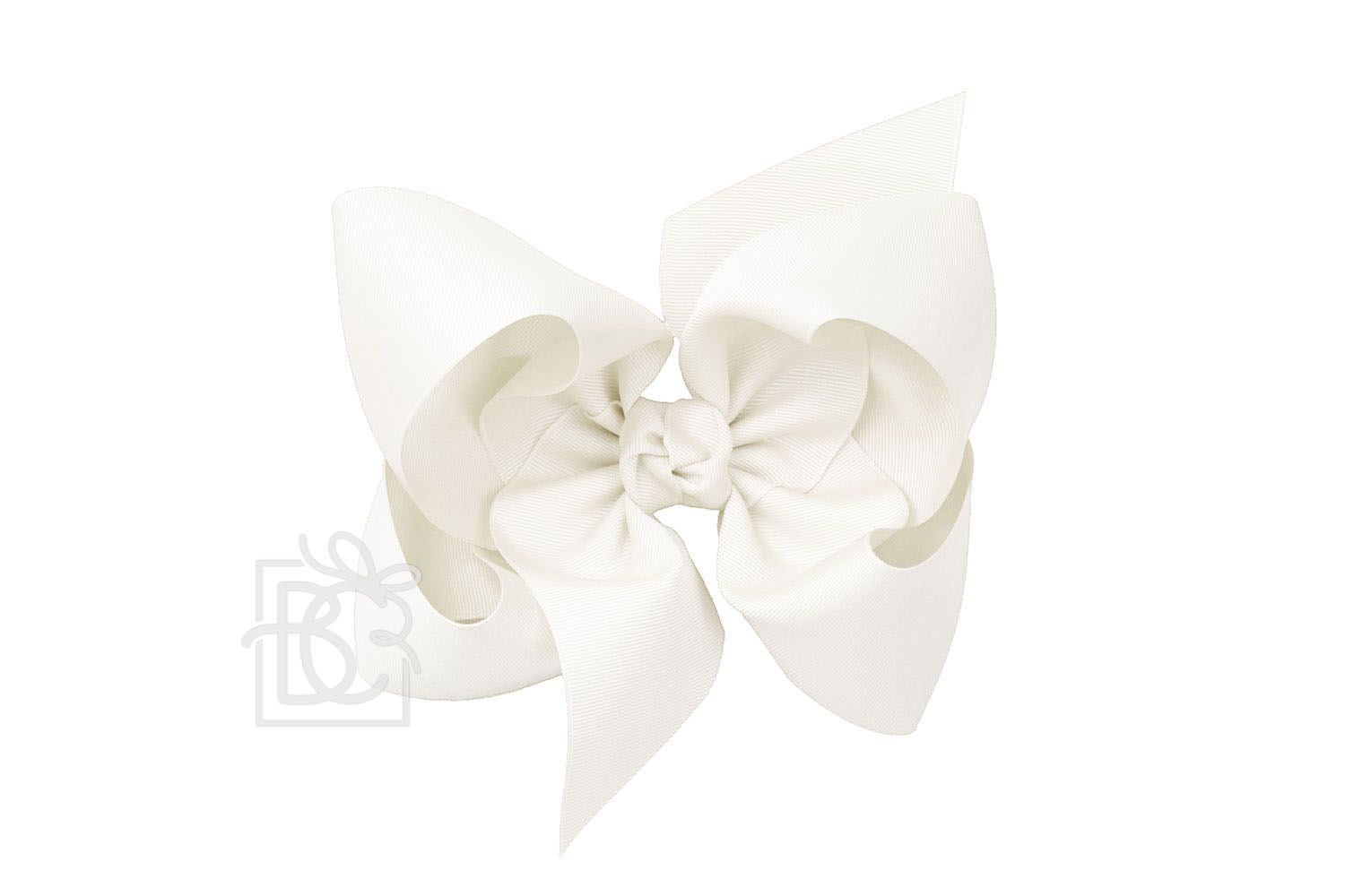 Texas Sized Bow in Antique White  - Doodlebug's Children's Boutique