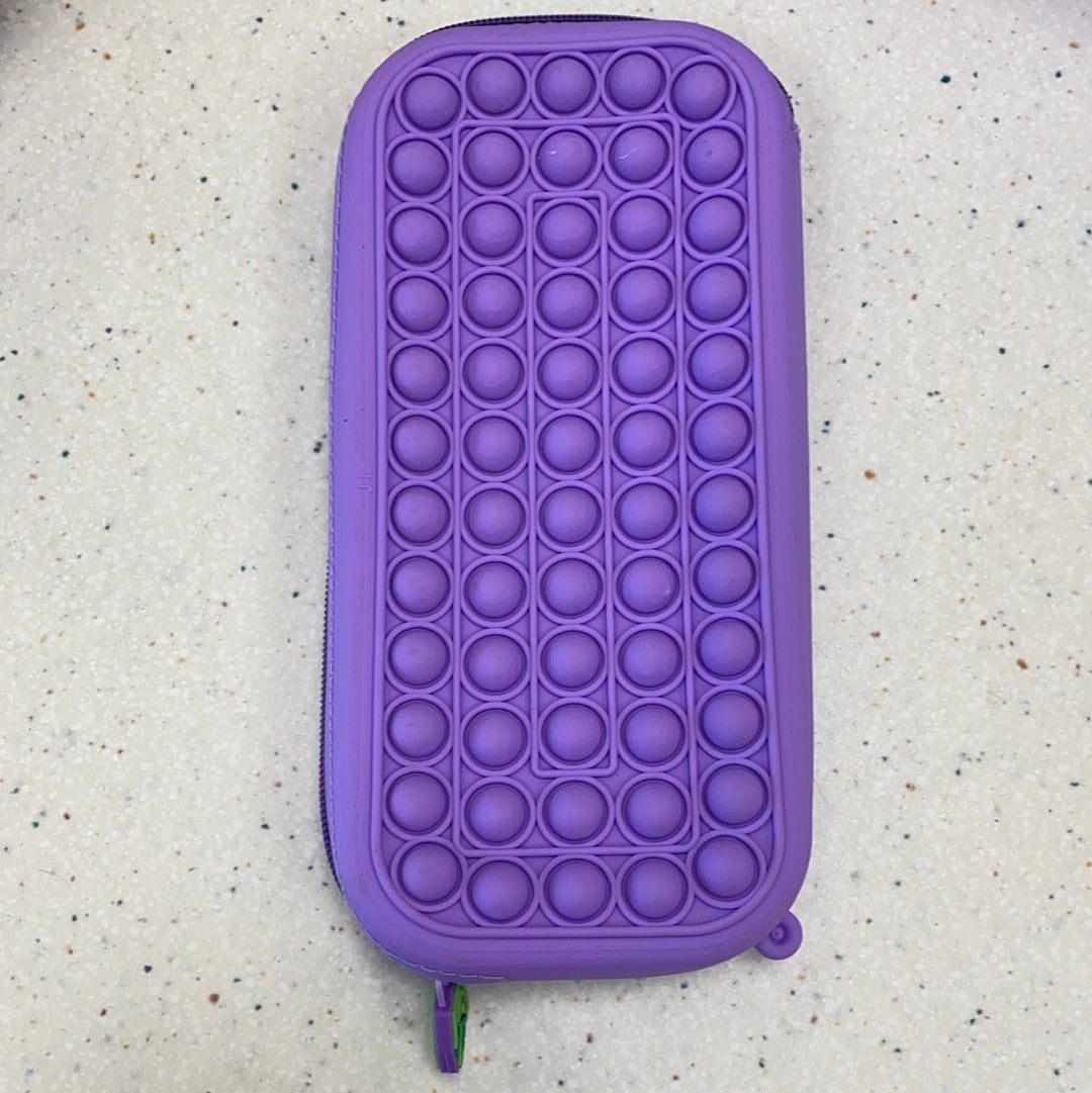 Purple Pop It Pencil Case  - Doodlebug's Children's Boutique