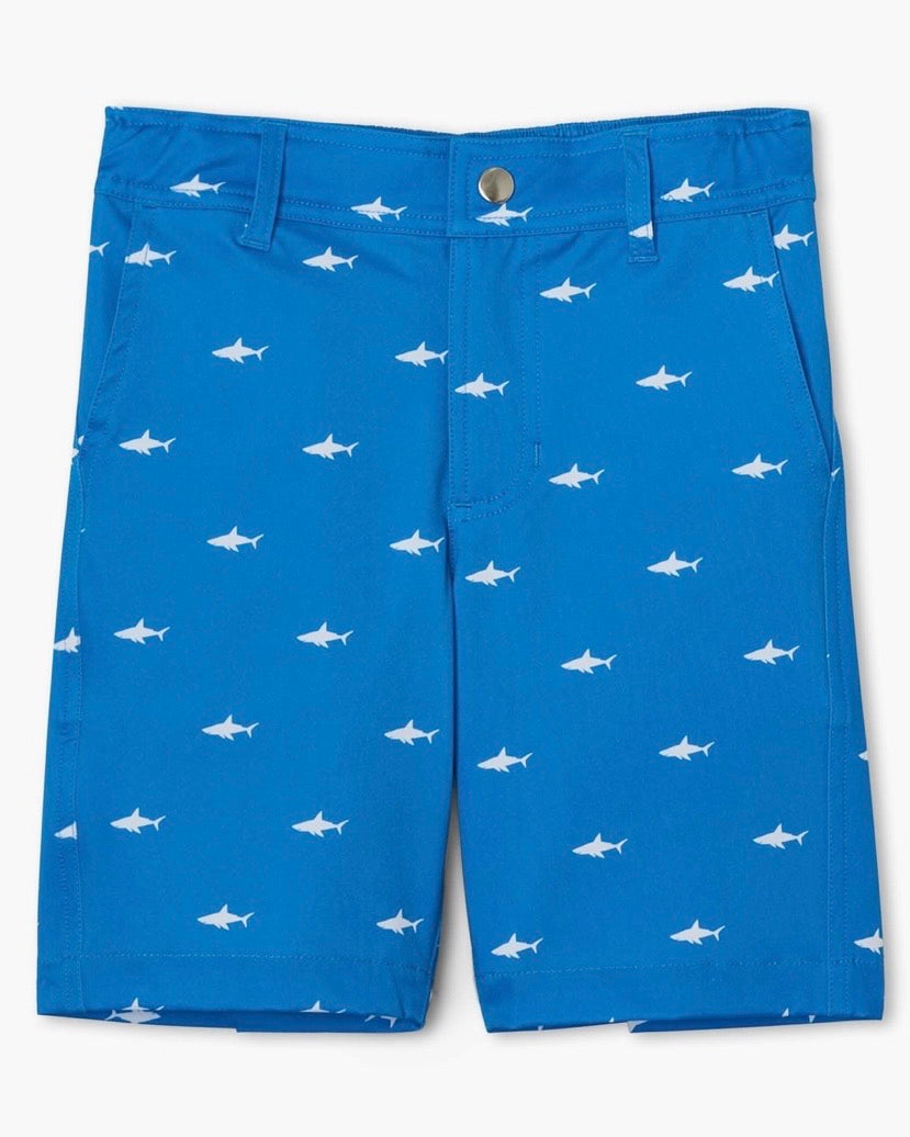 Shark Parol Quick Dry Shorts  - Doodlebug's Children's Boutique
