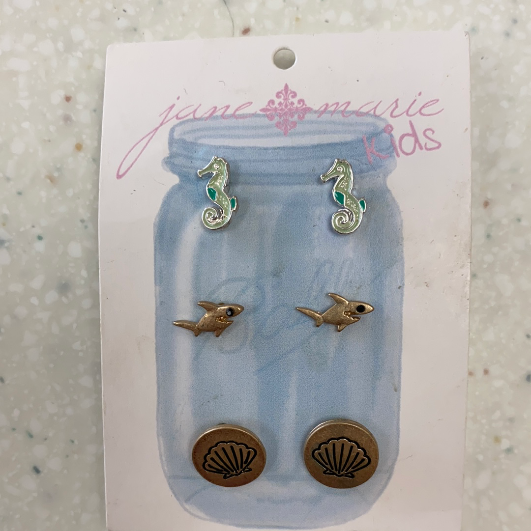 Sea Life Earring Set  - Doodlebug's Children's Boutique