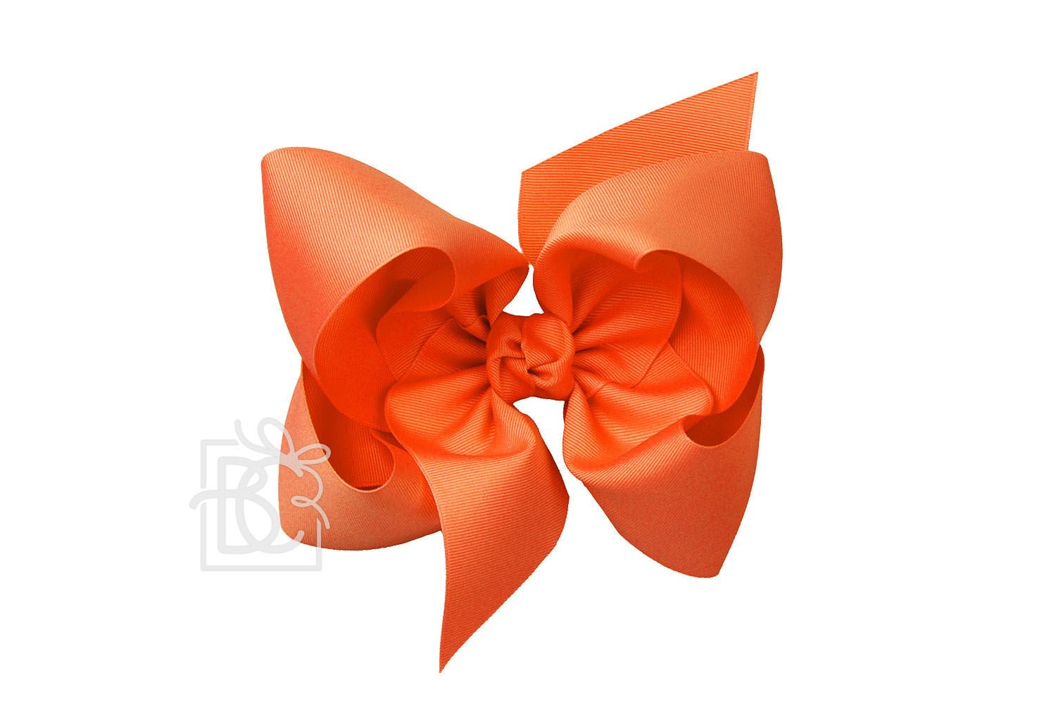 Texas Sized Bow in Orange  - Doodlebug's Children's Boutique