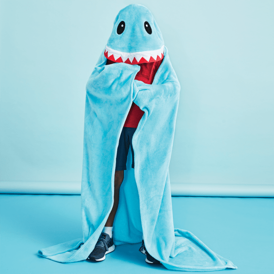 Shark Hooded Blanket  - Doodlebug's Children's Boutique