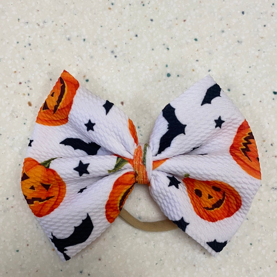 Classic Halloween Bow on Nylon  - Doodlebug's Children's Boutique