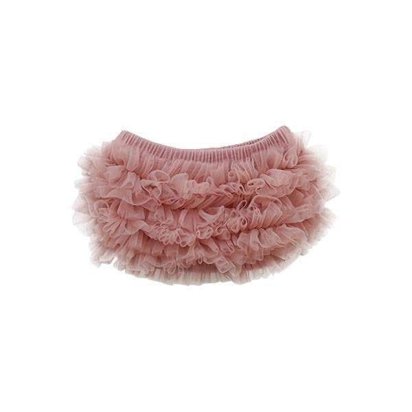 Vintage Pink Ruffle Bum Bloomer  - Doodlebug's Children's Boutique