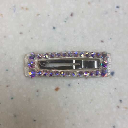 Square Rhinestone Hair Clip  - Doodlebug's Children's Boutique