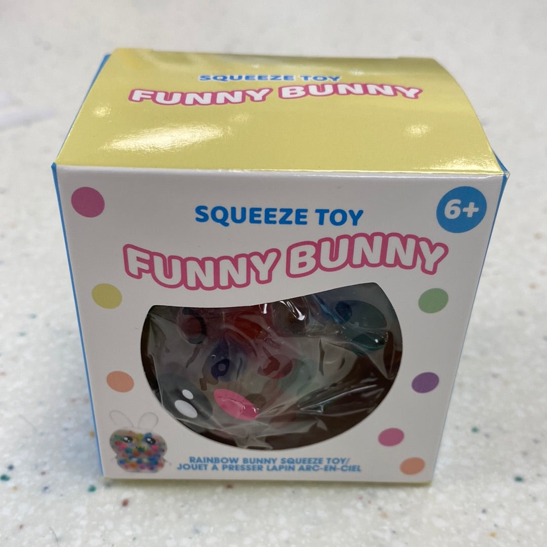 Funny Bunny Squeeze Toy  - Doodlebug's Children's Boutique