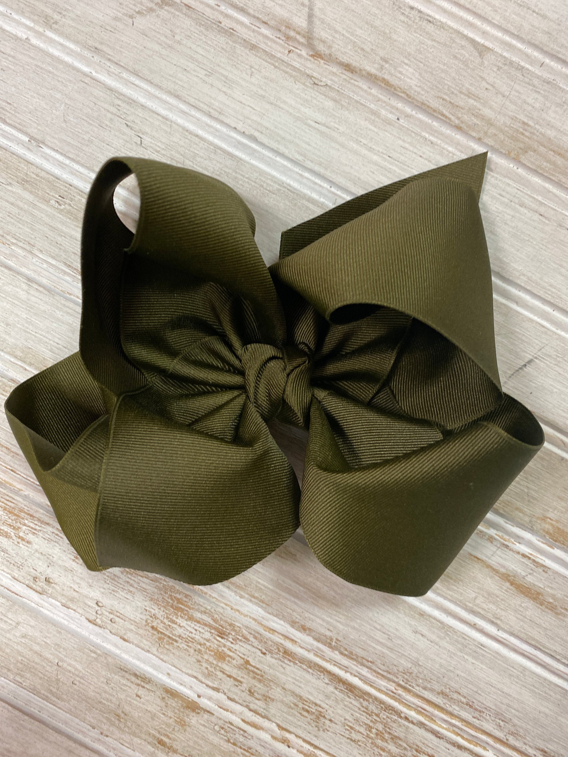 Texas Sized Bow in Moss  - Doodlebug's Children's Boutique