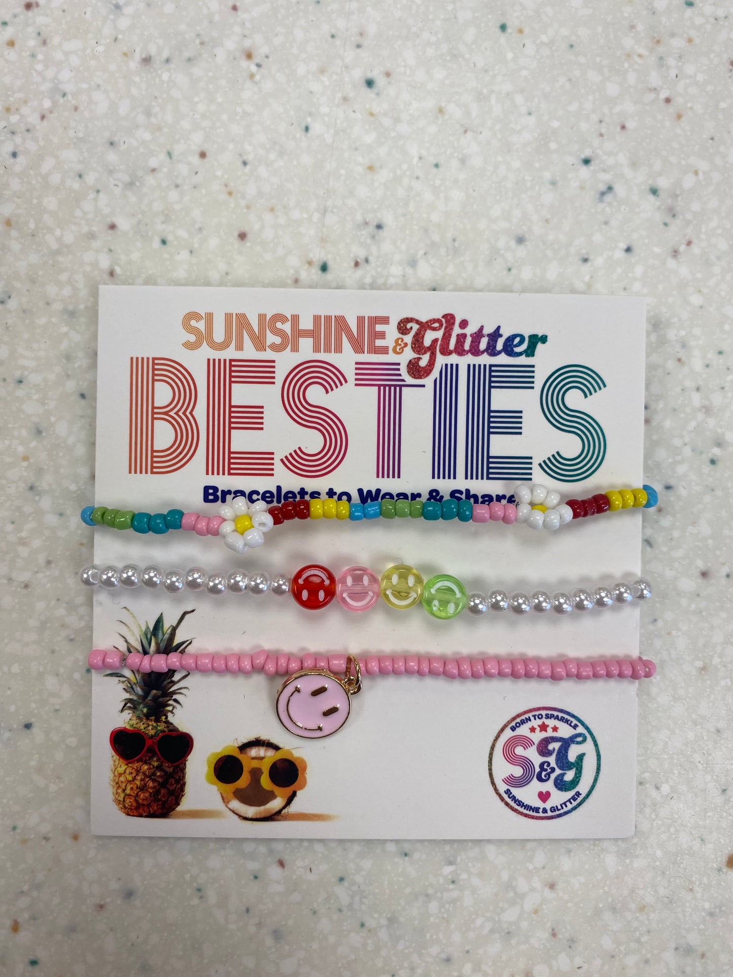 Besties Bracelets Set Smile - Doodlebug's Children's Boutique