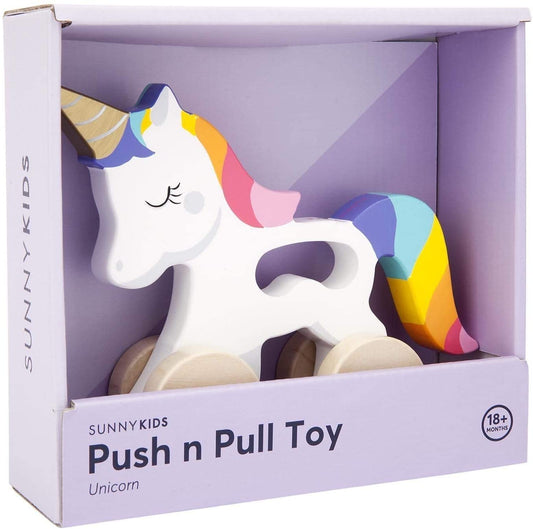 Unicorn Push n Pull Toy  - Doodlebug's Children's Boutique