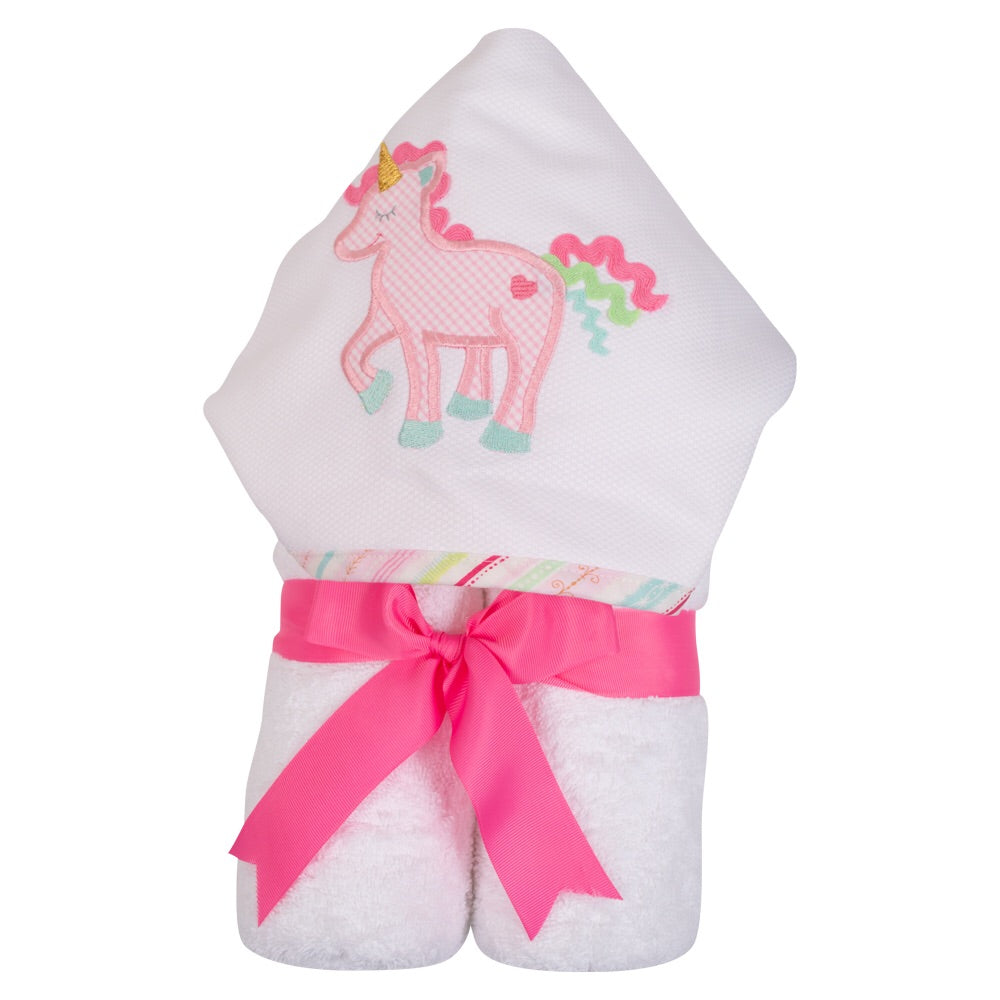 Unicorn Everykid Hooded Towel with Appliqué Default Title - Doodlebug's Children's Boutique