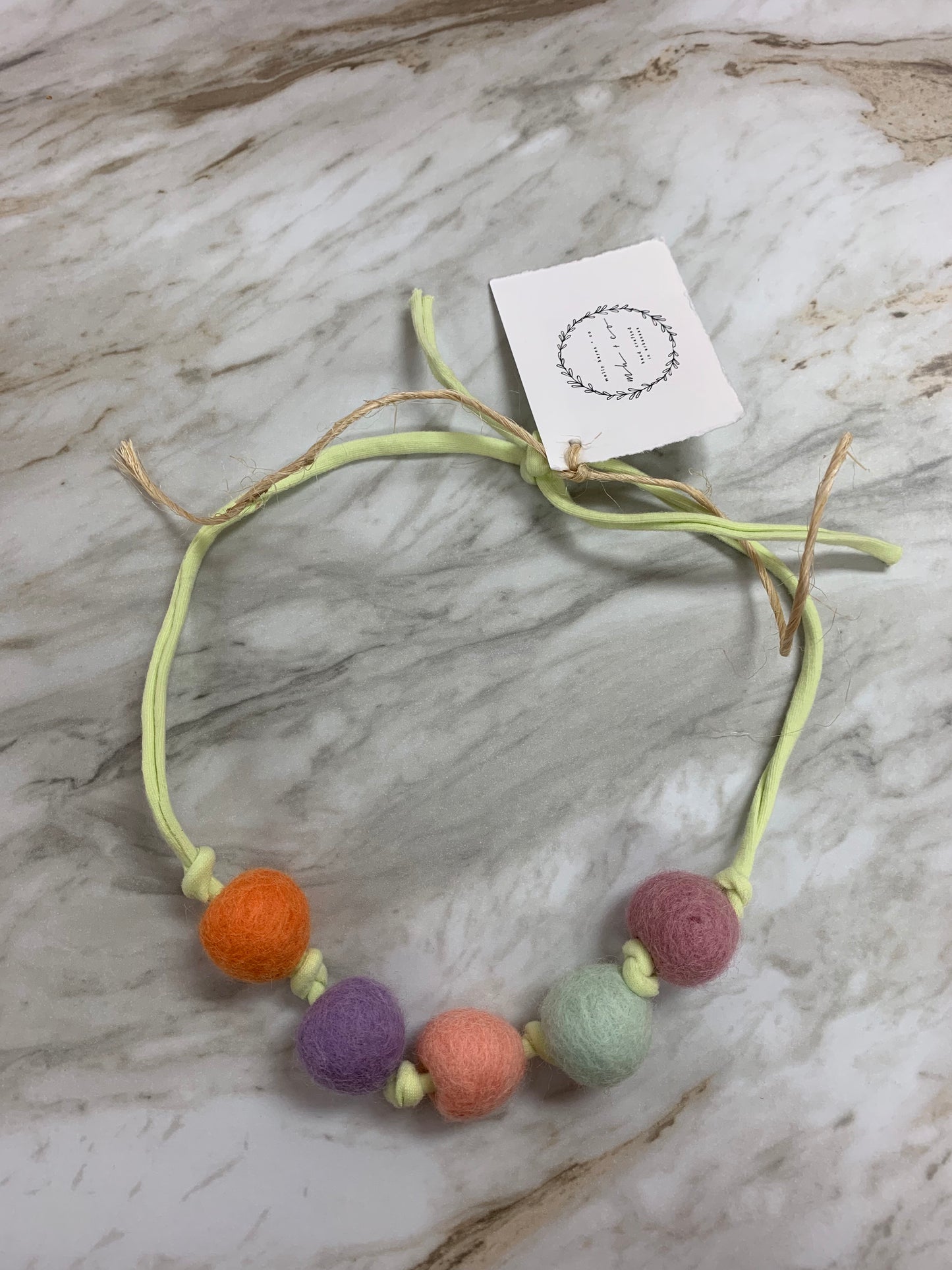 Molly Hayes & Co. Necklace Lime Green - Doodlebug's Children's Boutique
