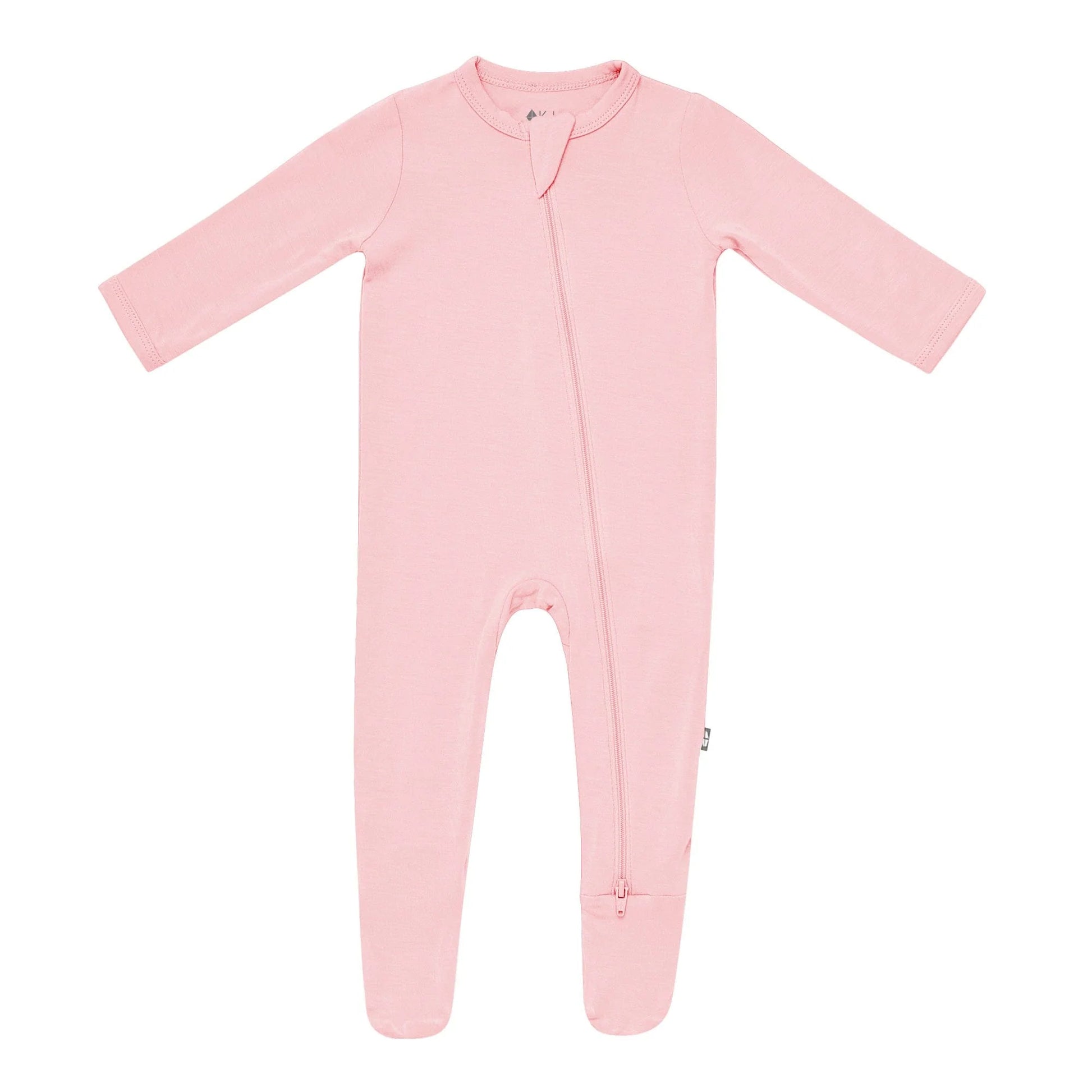 Zippered Footie in Crepe  - Doodlebug's Children's Boutique