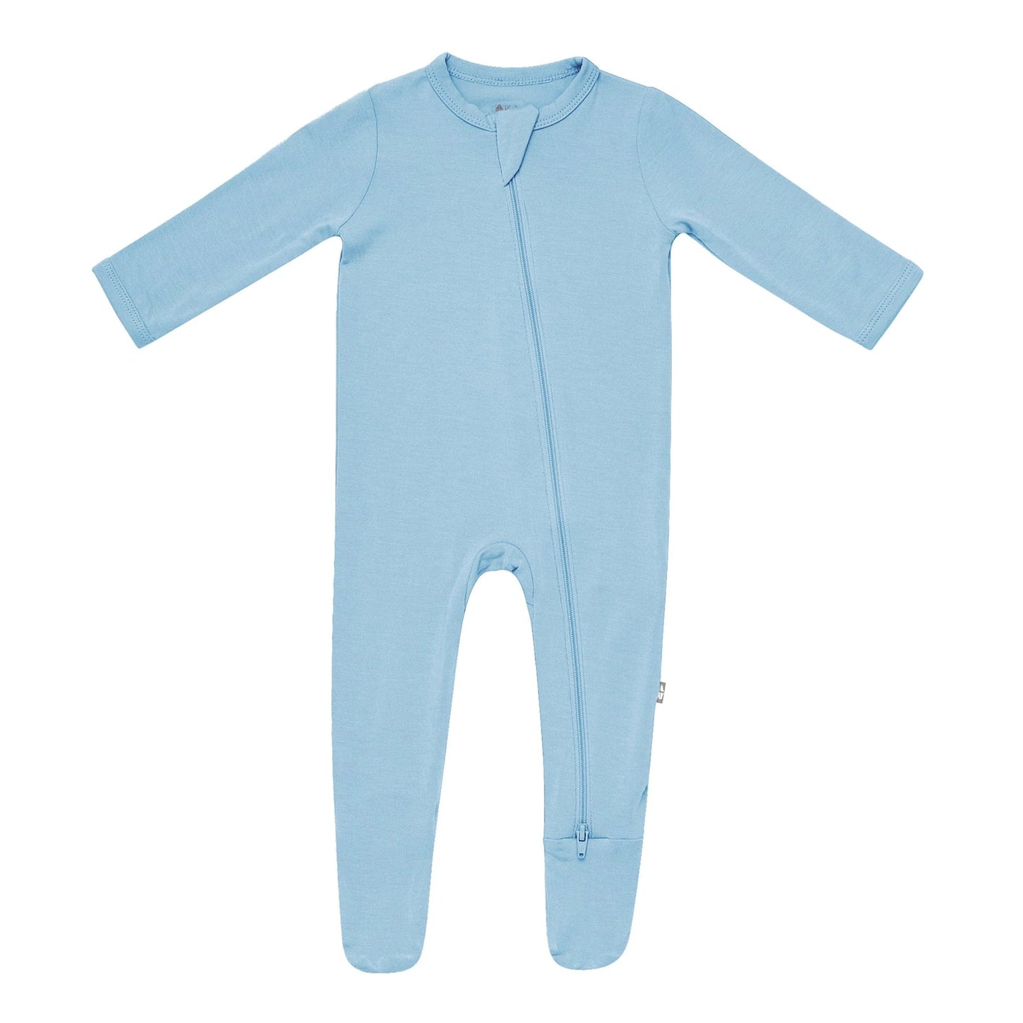 Zippered Footie in Stream  - Doodlebug's Children's Boutique