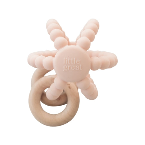 Little Great Orbit Ball Rattle in Blush  - Doodlebug's Children's Boutique