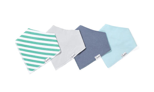 Oxford 4 Pack Bandana Bibs  - Doodlebug's Children's Boutique