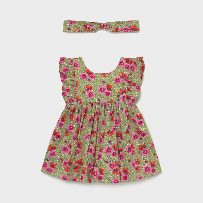 Floral Dress with Headband  - Doodlebug's Children's Boutique