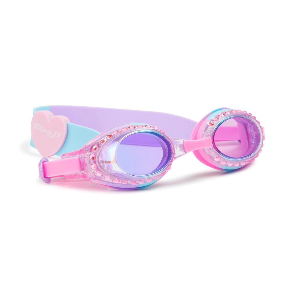 Bubblegum Blue Swim Goggles  - Doodlebug's Children's Boutique