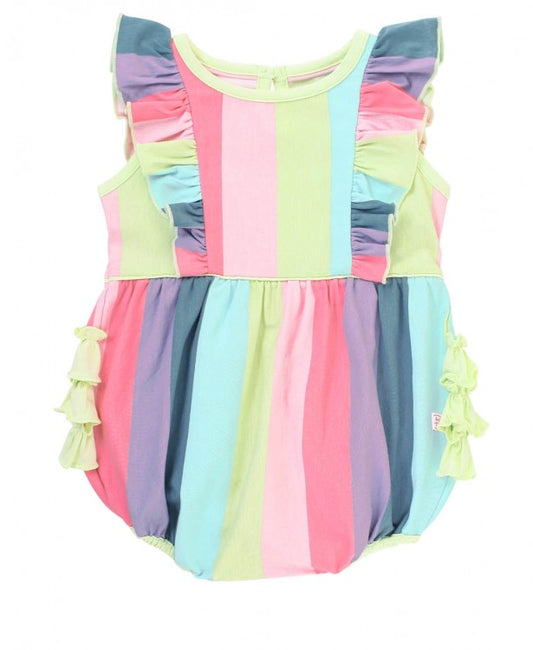 Delightful Rainbow Waterfall Bubble Romper  - Doodlebug's Children's Boutique