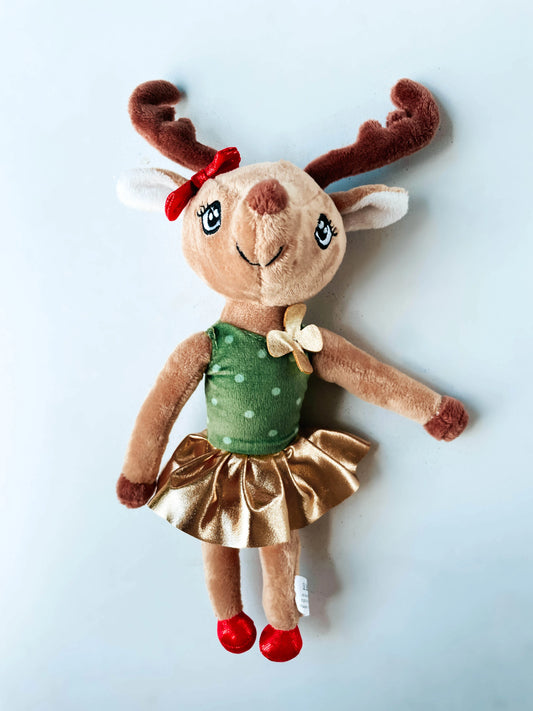 Rosie the Reindeer Plush  - Doodlebug's Children's Boutique