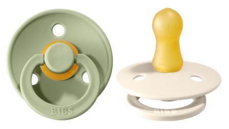 BIBS Pacifier Two Pack in Sage and Ivory  - Doodlebug's Children's Boutique